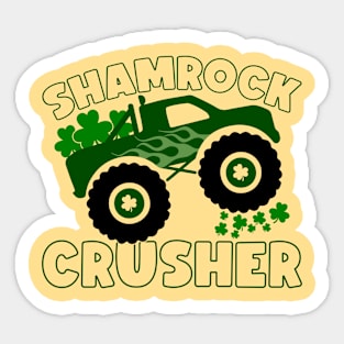 Shamrock Crusher Truck Sticker